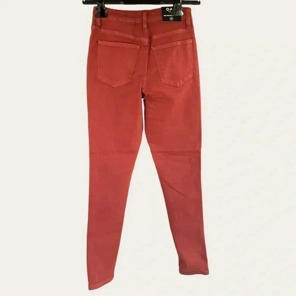 OAT New York Women's Size 25 High Rise Skinny Ankle Jeans in Rust - Picture 4 of 7